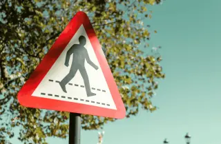 Highway Code Crossing Sign