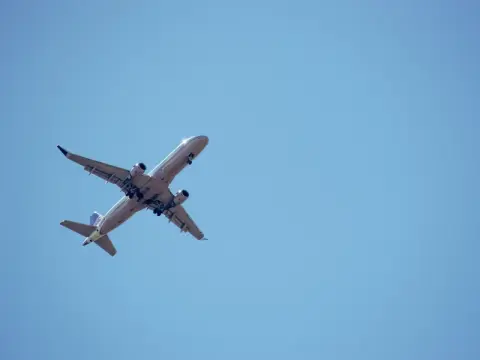 plane flying in sky