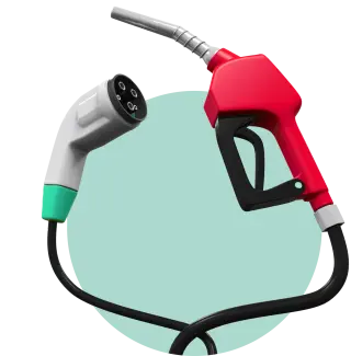 Petrol Pump and EV Charging Cable Right Fuel Card