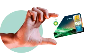 BP Plus Fuel Card In Hand