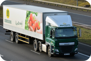 Morrisons Supermarket HGV Delivery Lorry