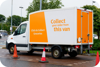 Sainsbury's Supermarket Home Delivery Vans