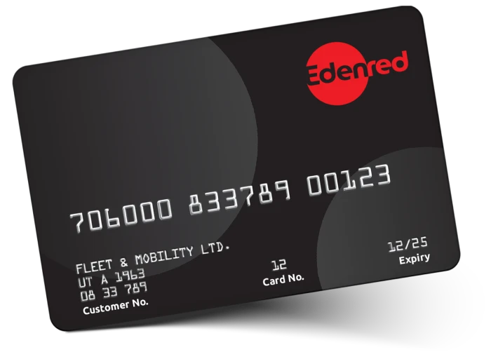 Edenred Black Fuel Card From Right Fuel Card